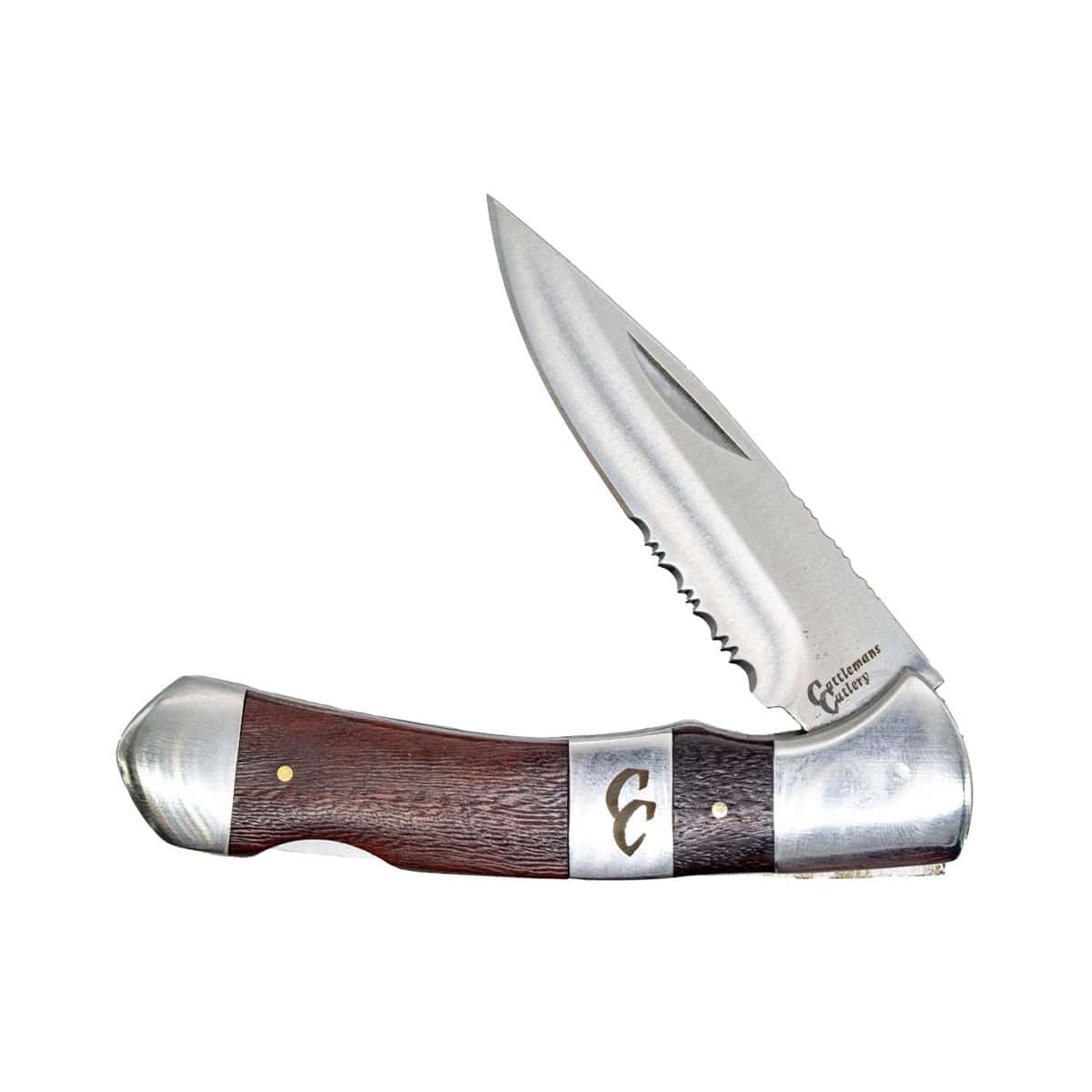 cattleman folding lockback stockyard rosewood knife
