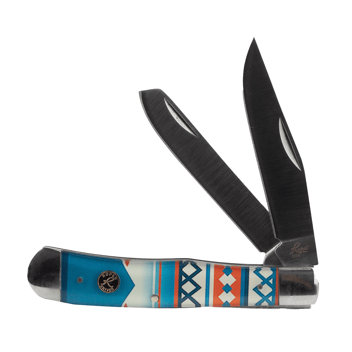 Open Roper Knife Trapper Sunset Series